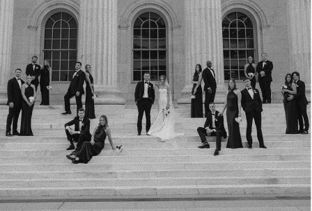 Wedding dinner setup